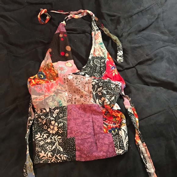 Culture shop Patch work tie halter top - Picture 2 of 9